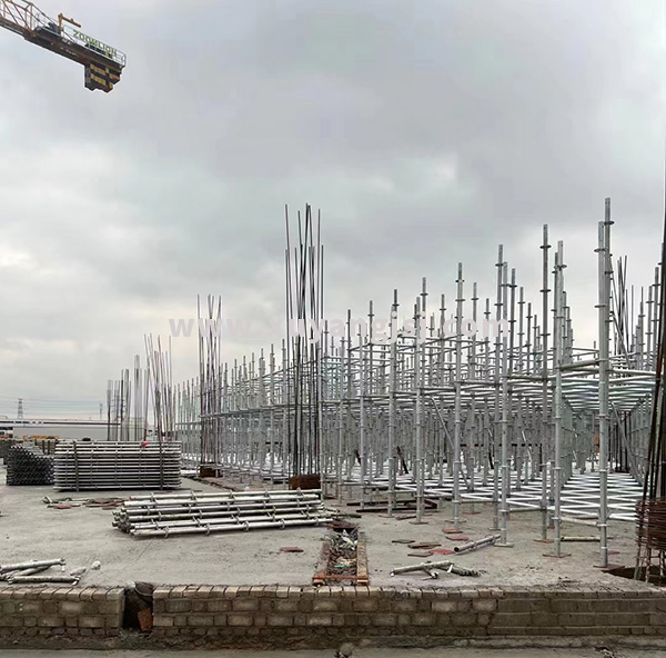 盤扣腳手架--在建工程案例